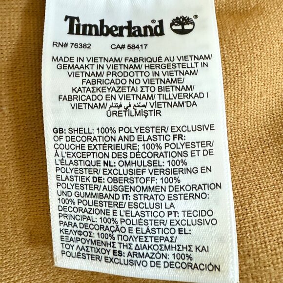 NWT Timberland Men's Full Zip Warm Cozy Tan Sherpa Jacket Size L Stand-up Collar - Picture 7 of 11